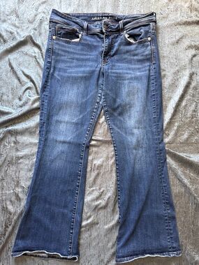 American Eagle Stretch Kick Boot Jeans 12 short
